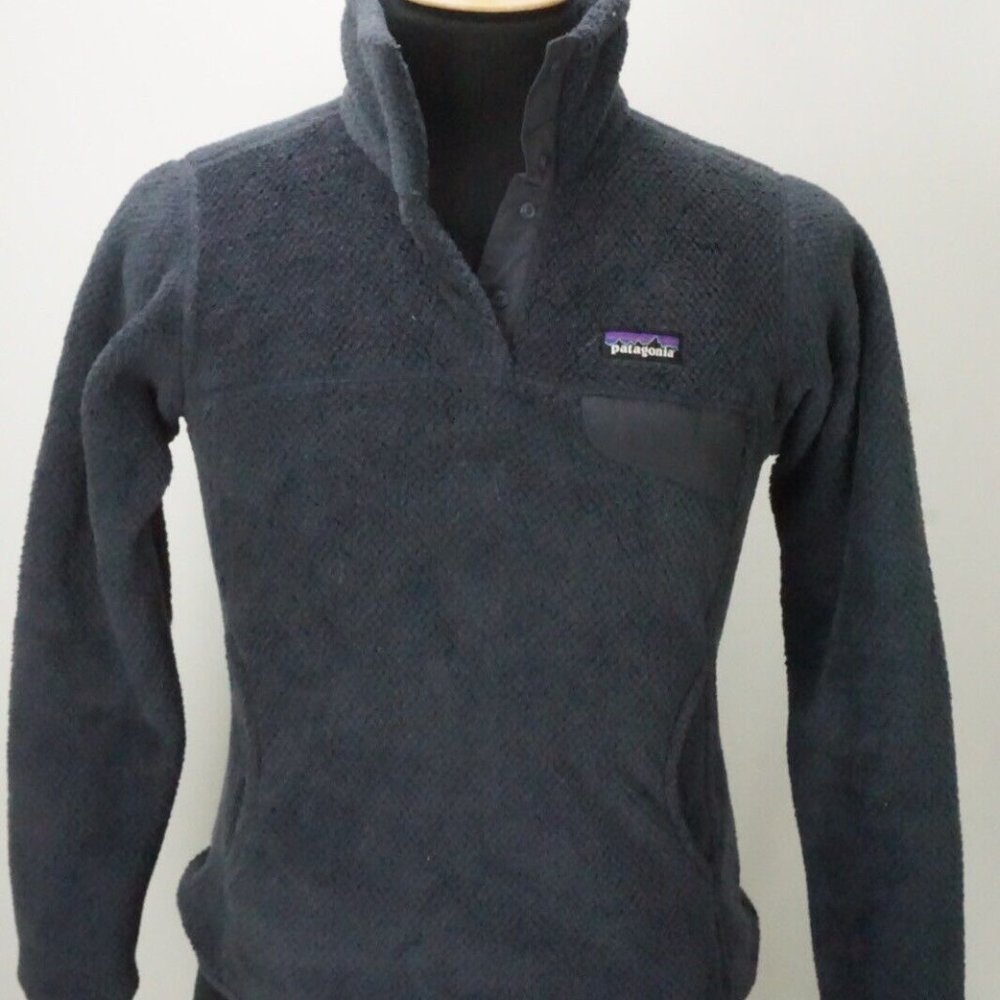 Patagonia Women's Re-Tool Snap-T Fleece Pullover Blue Sz S